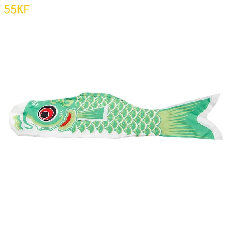 55KF 55cm Nobori Carp Wind Socks Koinobori Colorful Fish Flag Hanging Wall Decor