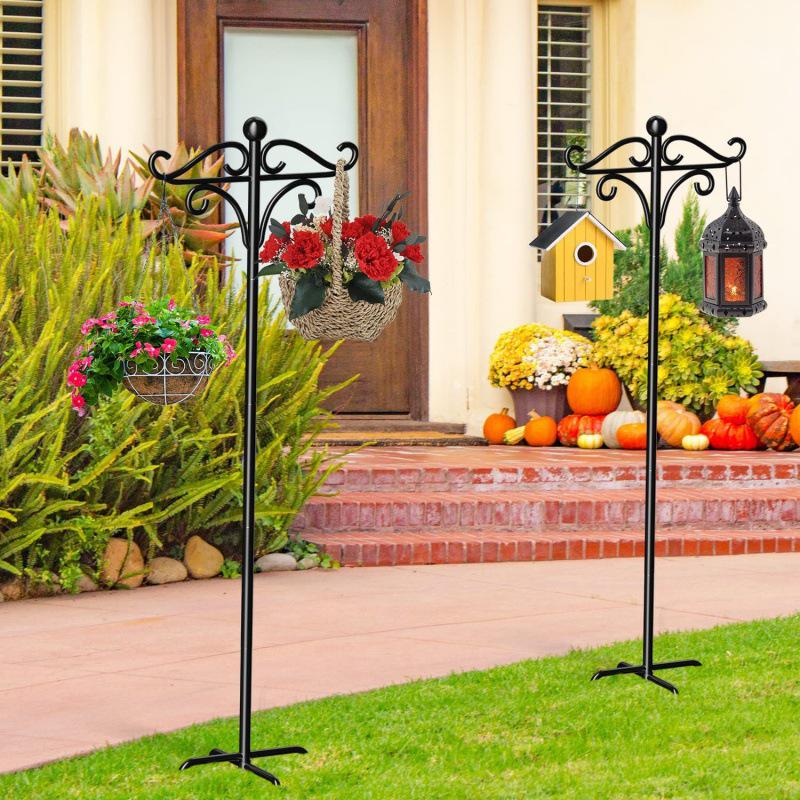 Outdoor Iron Art Metal Shepherd Hook for Garden and Wedding Decoration