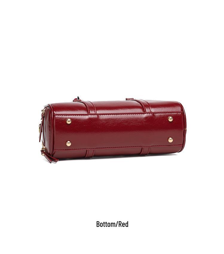 Red Square Women's Pillow Handbag - 2025 Autumn/Winter Korean Casual Shoulder Crossbody