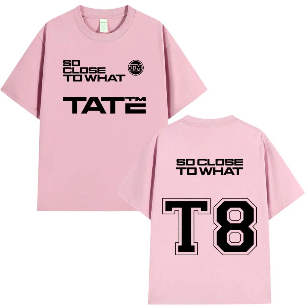 Tate McRae Cotton Crewneck T8 2025 Album T-shirt Men's and Women's Clothing Cotton short sleeve T-shirt Summer top