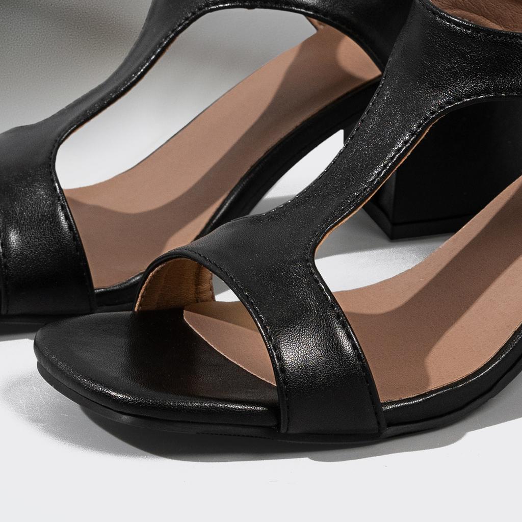 Fashion Women's High Heel Shoes 2025 Spring New Slippers Fashion Versatile Solid Color Medium Heel Thick Heel Square Toe Sandals Women