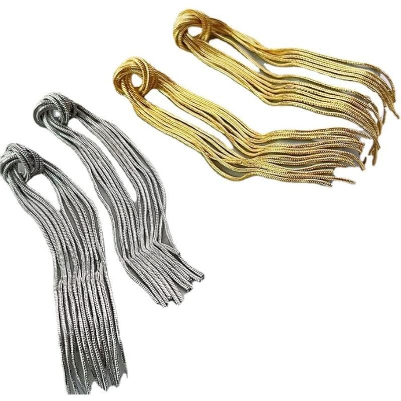 

2 пары женских длинных серег с кисточками, серебряные иглы, высококачественные темпераментные серьги и серьги для женщин