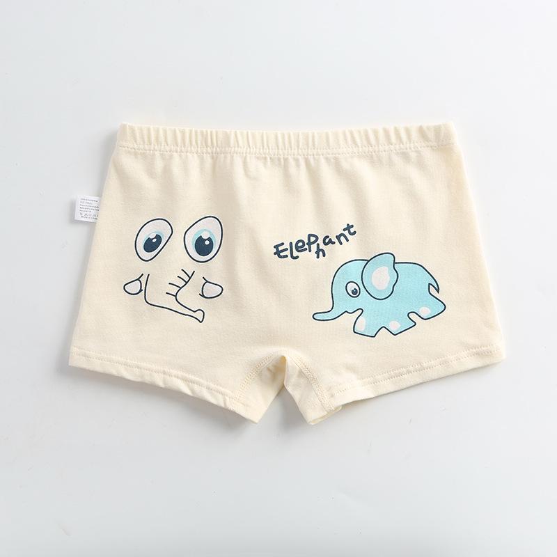 Dětské kreslené bavlněné boxerky se středním pasem - Prodyšné studentské spodní prádlo třídy A