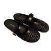 Hollow Woven Lazy One-word Belt Half-drag Women's New Summer Outer Wear Bag Head Cool Slippers