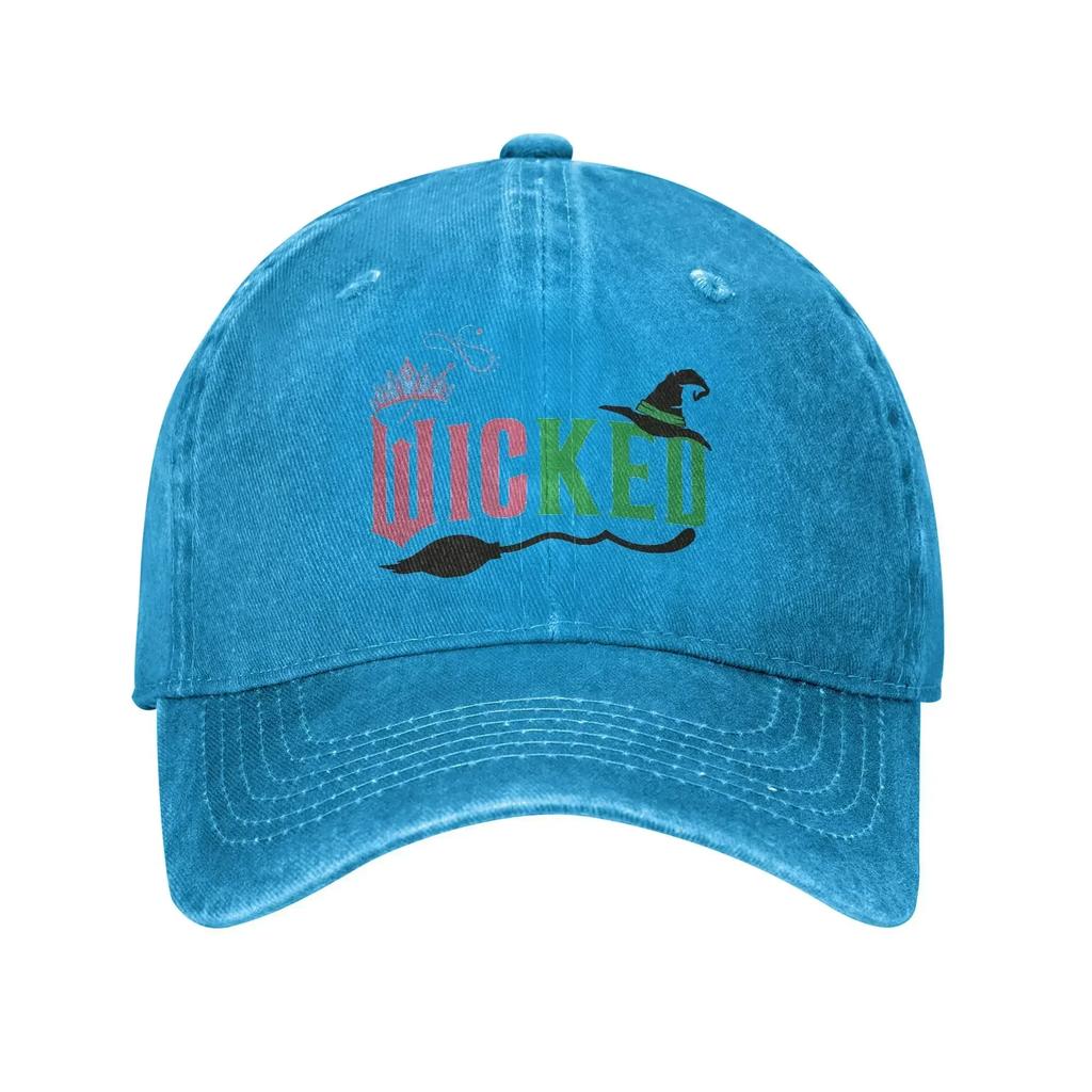 Summer Wicked Musical Movie Baseball Cap Sun  Breathable Print Washed Trucker Hat Men Women y2k Cool Outdoor Gym Baseball Caps