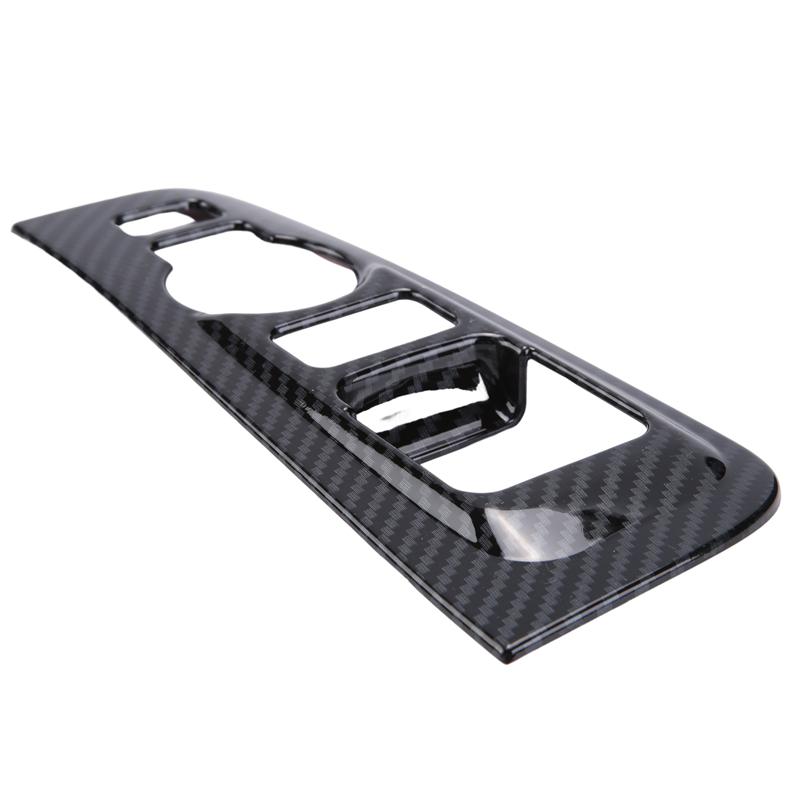 2Pcs ABS Carbon Fiber Window Armrest Trim Cover For Hyundai Grand Starex H1 2019 2020 Car Interior Accessories