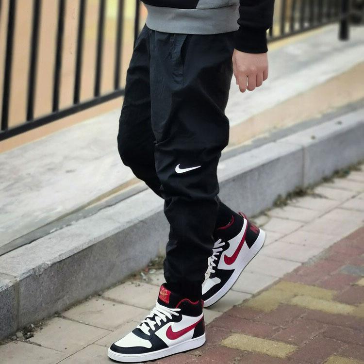 Nike Woven Loose Zip-Up Quick-Dry Sports Pants Spring Men Bottoms Black CN5305-010