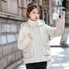 New down cotton-padded jacket with removable sleeves, short vest in autumn and winter, loose two-wear vest jacket.