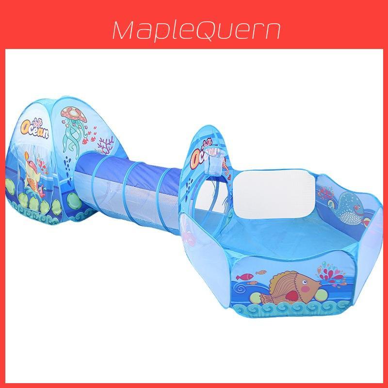 Tenda da Gioco per Bambini da Interno ed Esterno Casa delle Principesse Tunnel per Bambini Piscina di Palline Oceaniche Set Bambine Bambini