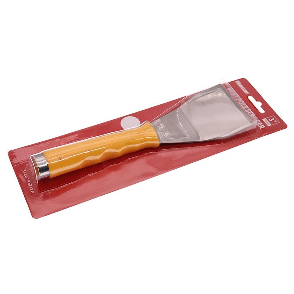 25 by 7 5 CM Bent Chisel Paint Scraper with Stainless Steel Thick Blade for Wallpaper and Drywall Putty Removal