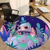 1pc Robot Office Round Area Rug,  Mat Suitable For Office, Under Office Chairs Bedroom Living Room Home Decor, Room Deco