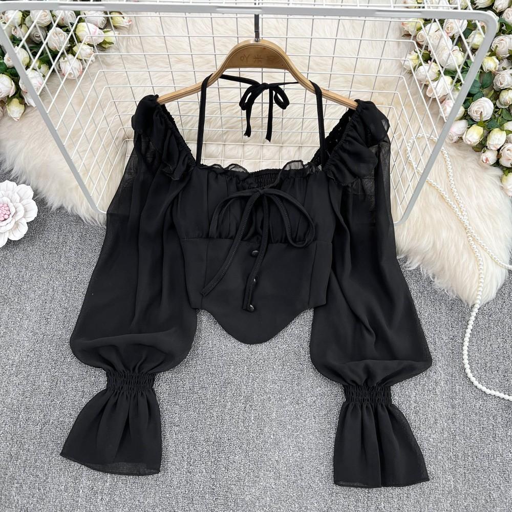 

Милая и крутая футболка с открытыми плечами и принтом ангела средней длины, женская футболка с круглым вырезом и короткими рукавами One Size