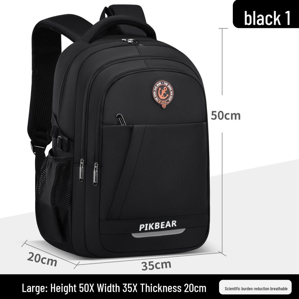 Lightweight, Spine-Supporting Casual Backpack for Boys Grades 2-6