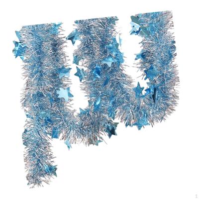 5.9 Ft Tinsel Garland for Holiday Decoration And Railing