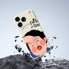 For iPhone 17 Pro Max Case Make Faces Kid Pattern Printing Straight Edge TPU Phone Back Cover