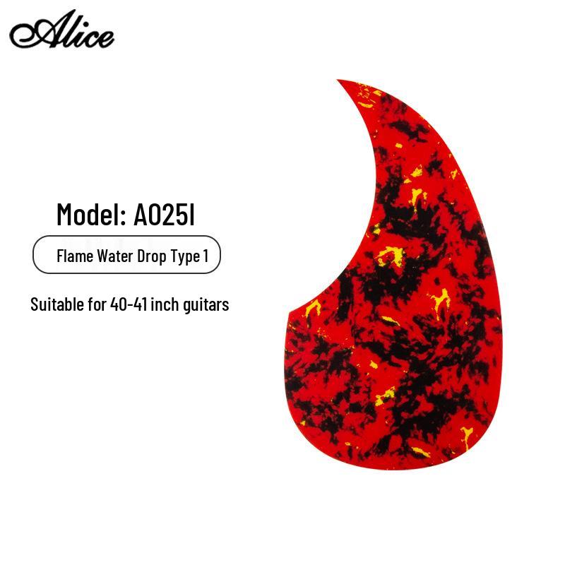 

Wooden Folk Guitar Anti-Scratch Pickguard and Soundboard Decoration Sticker.
