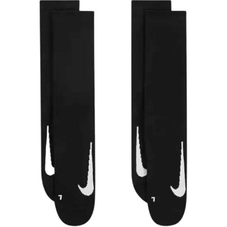 Nike Knee High Socks Unisex 2 Pack Black SX7557-010