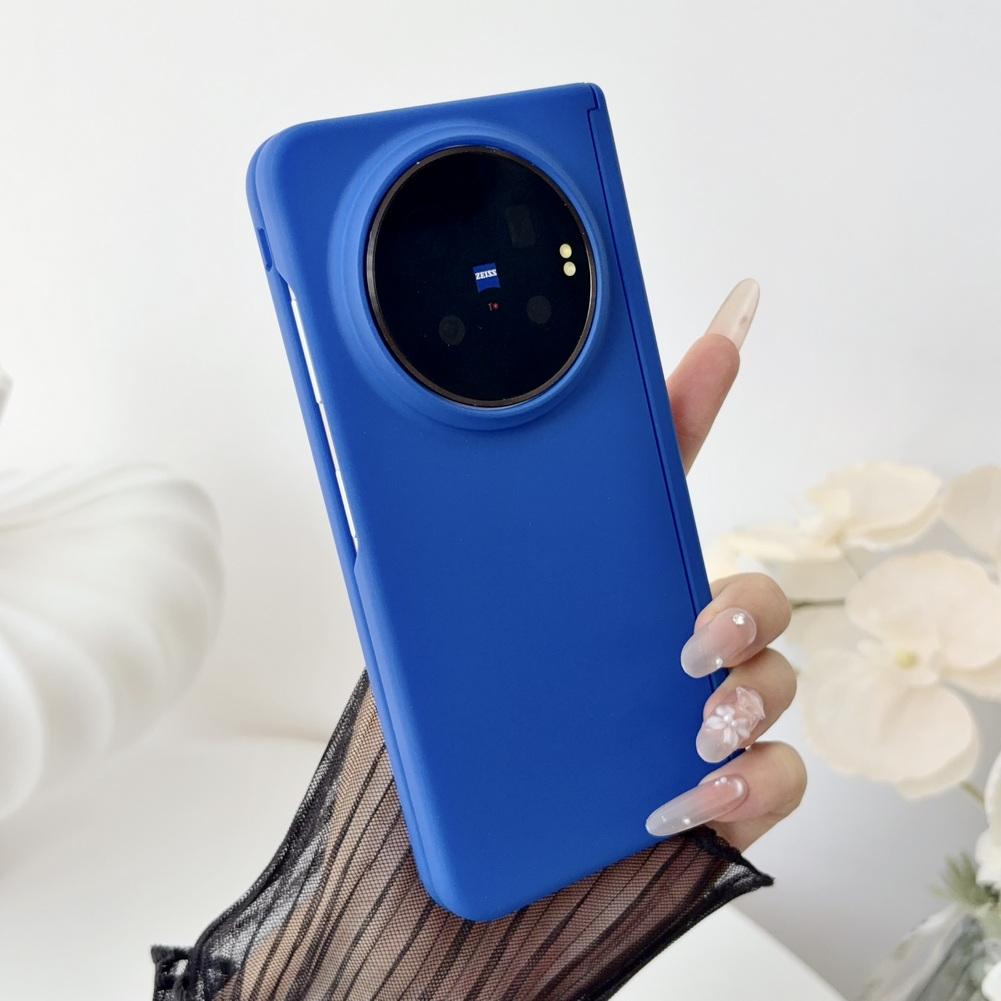 Skin-friendly Solid Color Phone Case For VIVO X Fold 6 vivo x fold 5 3 pro Magnetic Central Axis with Front Frame Back Cover
