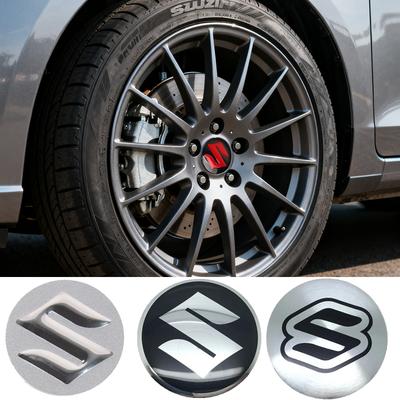KIBI5 4pcs 56.5MM Car Wheel Center Sticker Hub Caps Emblem Badge for ALTO GRAND VITARA IGNIS Celerio JIMNY Samurai SWIFT SX4