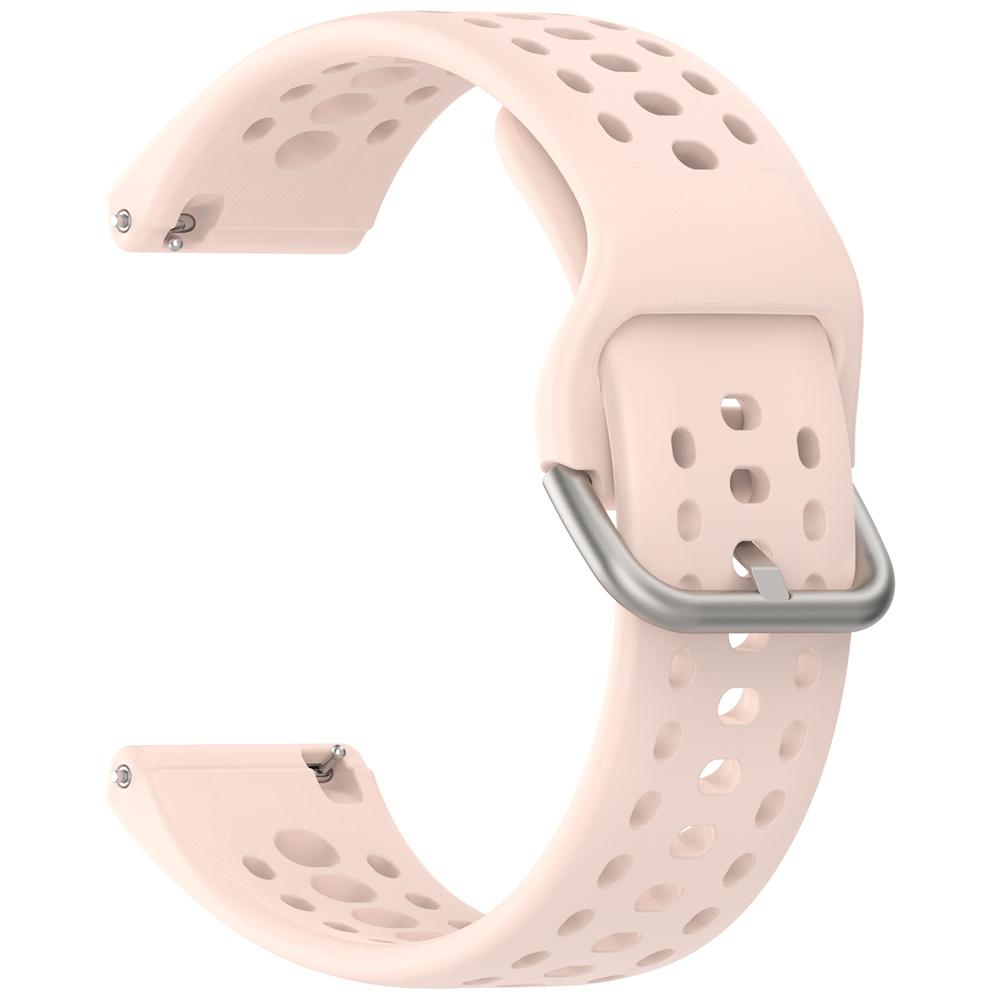 

силіконовий ремінець для годинника Huami Amazfit Bip 6 м який і міцний ремінець для Amazfit Bip 6 браслет зі срібною застібкою рожевий