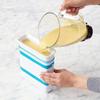 Freezer Food Block Maker DIY Mold for Meal Prep Bags and Soup Containers Reusable ABS Silica Gel Storage Solution