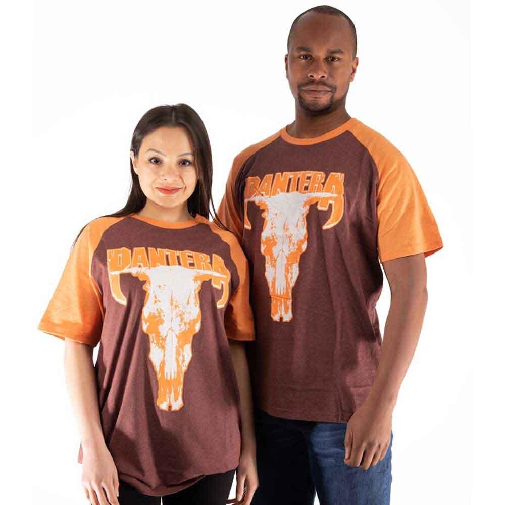 Pantera Unisex Raglan T-Shirt: Skull (X-Large) XL