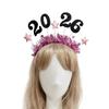 2026 Glitters New Year Headband With Star Tinsel Decors Headwear For Women Men Kids Holiday Party Celebration Accessory