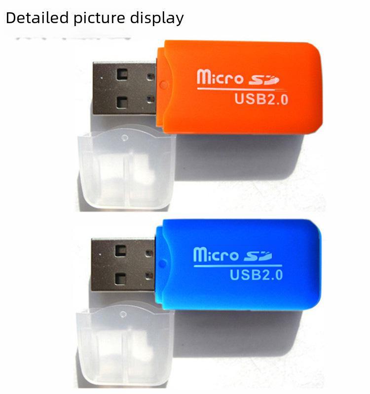 High-Speed USB 2.0 Mini Card Reader for Mobile Phones - Compact, Simple, and Portable.