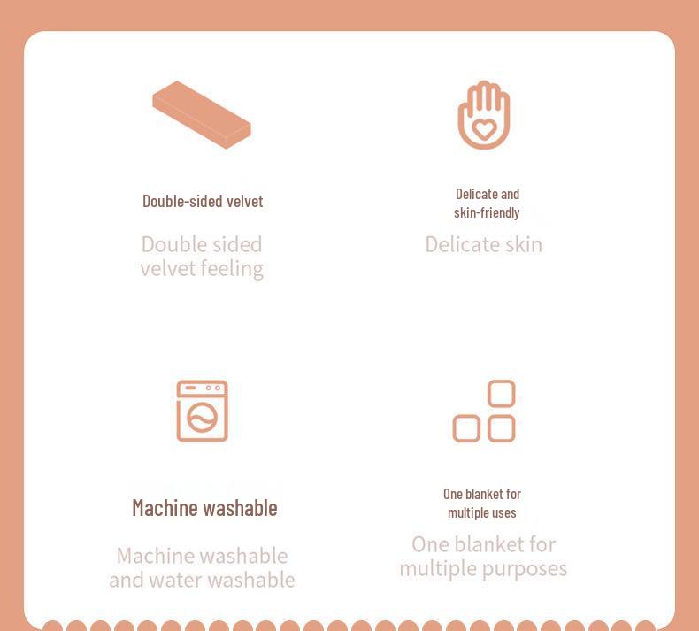 G5Zins Double Layer Cow Print Flannel Blanket for Dorm, Office, Nap, or Sofa Use