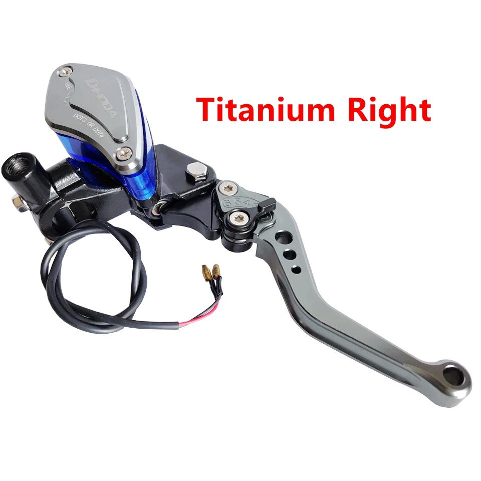 

1 PCS Motorcycle 22mm 7/8 Handlebar Hydraulic Clutch lever Brake Pump Master Cylinder For Yamaha Kawasaki Suzuki Honda Titanium Right