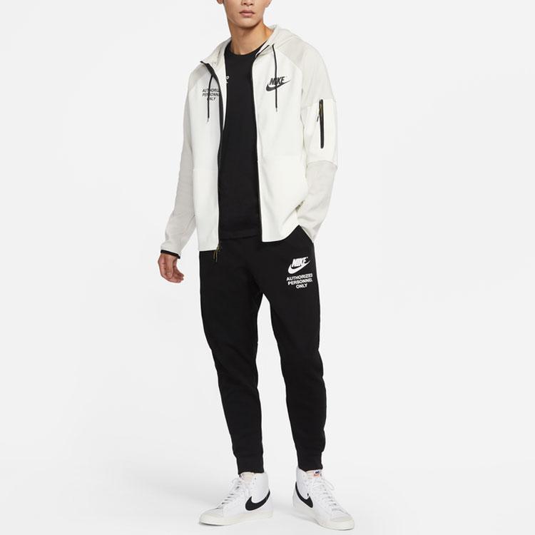 Nike Pletené tepláky jogger s potiskem loga Pánské spodky Černé DM6553-010