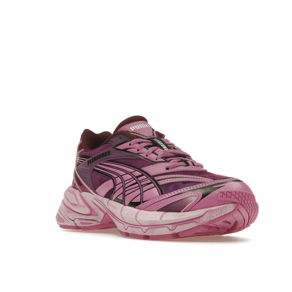 PUMA X PLEASURES Velophasis Overdye Unisex Grape Wine Mauve Pop Low Top Lifestyle Sneakers 391696-01