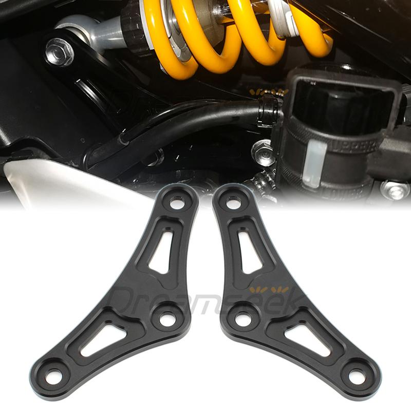 CNC Lowering Link Rear Suspension Drop Kits for Kawasaki Z900 Z900RS CAFE 2017- Motorcycle Lowering Linkage Black Aluminum
