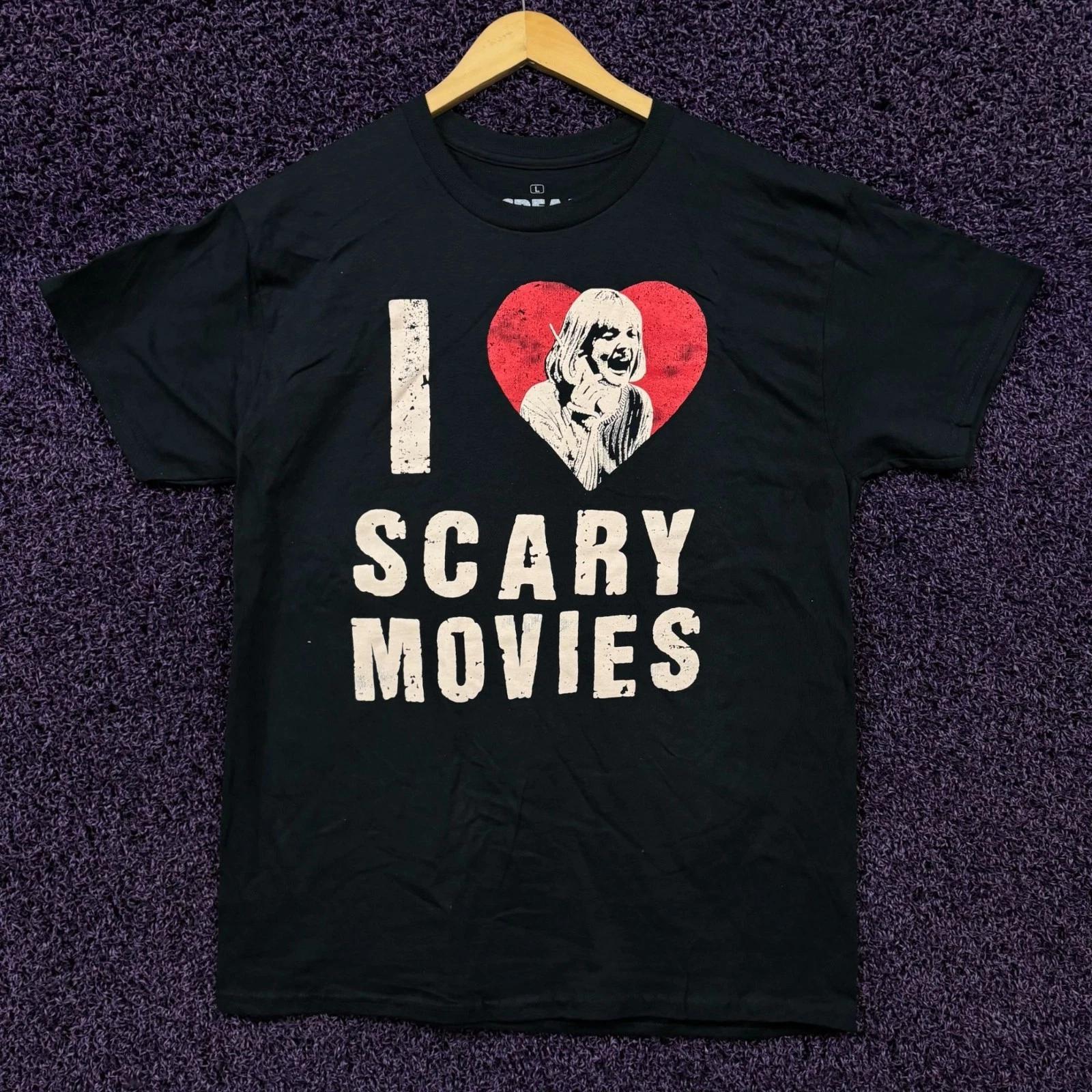 Scream I Love Scary Movies T-Shirt Size Large M