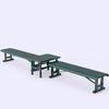 Outdoor Aluminum Alloy Backless Stool and Table Set