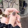 Advanced Ombre Gold Foil Diamond Nails: Celebrity-Style Short Wearable Manicure Patches