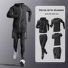 Men's Quick-Dry Fitness Suit: Morning Wear T-Shirt & Tights Basketball Ice Silk Full Set Sportswear