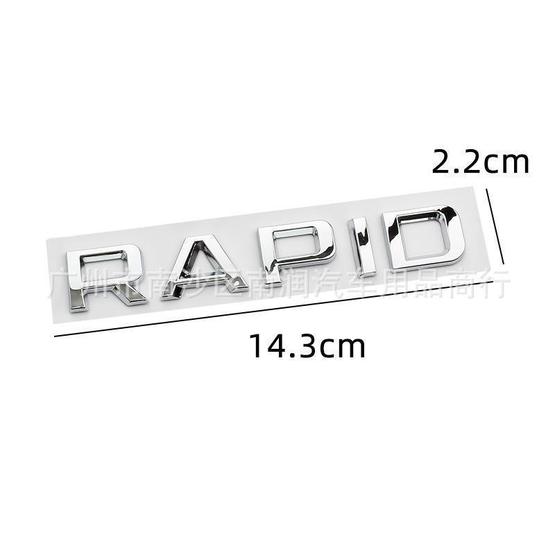 Compatible Skoda Trunk Letter Badges: RAPID, SUPERB, KAMIQ, KAROQ Emblems