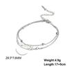 Stainless Steel  Bracelets for Women Silver Color Feather Bracelet for Ladies Beach Style Adjustable Ladies Bracelet