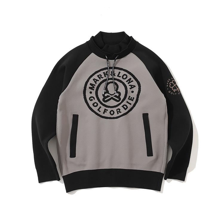 Makeuaenlona M Gn Big Circle Logo Point Knit Hoodie Lr3Ib04M