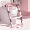 Toilet Seat Cover with Ladder for Children, Toilet Steps KIDDISTEP Pink