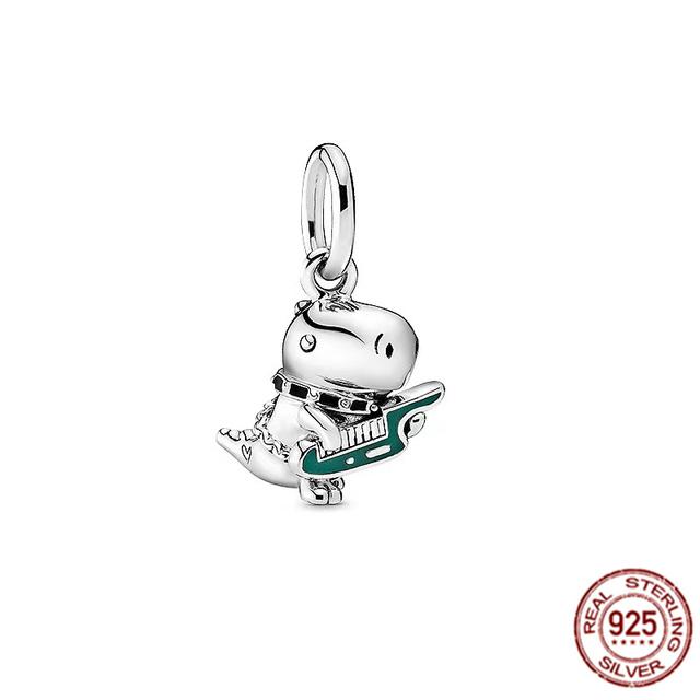 Pendant Charm Bead Fit Bracelet /Necklace 925 Sterling Silver Jewelry Balloon Puppy Drummer Little Bear