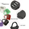 3 Digit Combination Password Lock Easy To Use Multipurpose Backpack Padlock Portable Mini Carrying Password Lock
