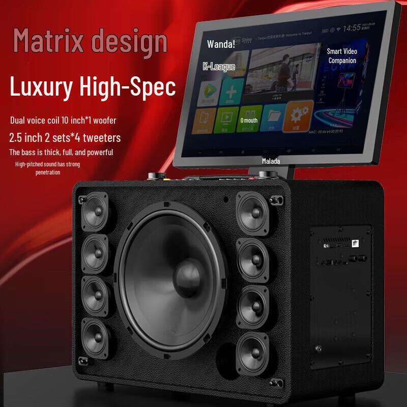 Malata M+9096 Portable Karaoke Speaker with Display CN plug (adapter included)