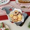 Nordic Santa Claus Ceramic Plate Creative Christmas Relief Decorative Ornaments Kitchen Ceramic Tableware Western-style Plate