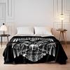 Harley-Davidson Skull & Eagle Emblem Design. Flannel Blanket for Bedroom, Living Room, Sofa, and Nap Sofas.