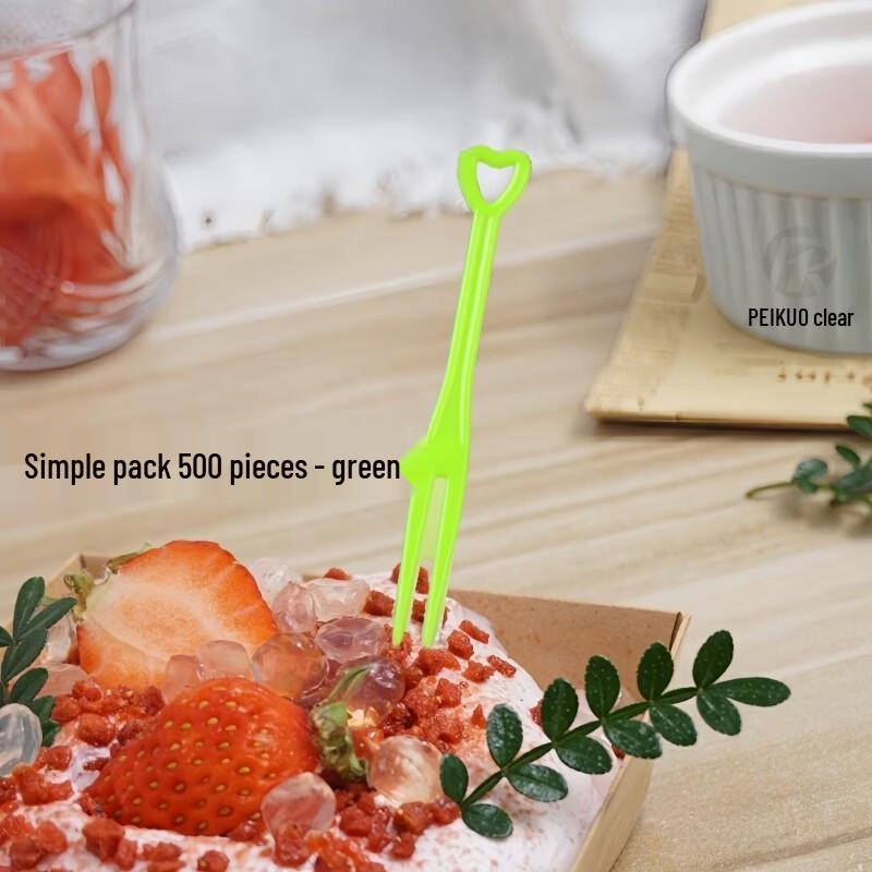 ZISIZ Individually Wrapped Plastic Fruit Forks