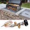 Heavy Duty Brass Fire Pit Control Valves Set with Push Button Igniter Quick Attach Replacement Knob for Outdoor Grill