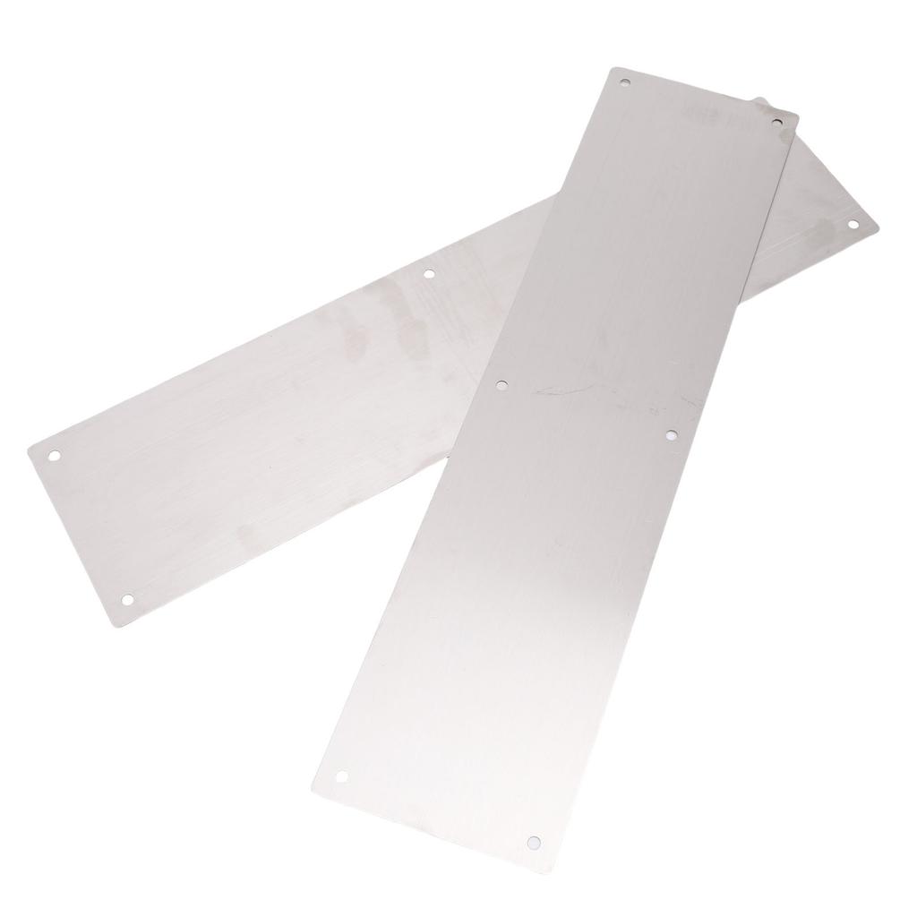 1 Pair Door   Plate Stainless Steel Door Bottom   Plate for Interior Exterior Door Decor