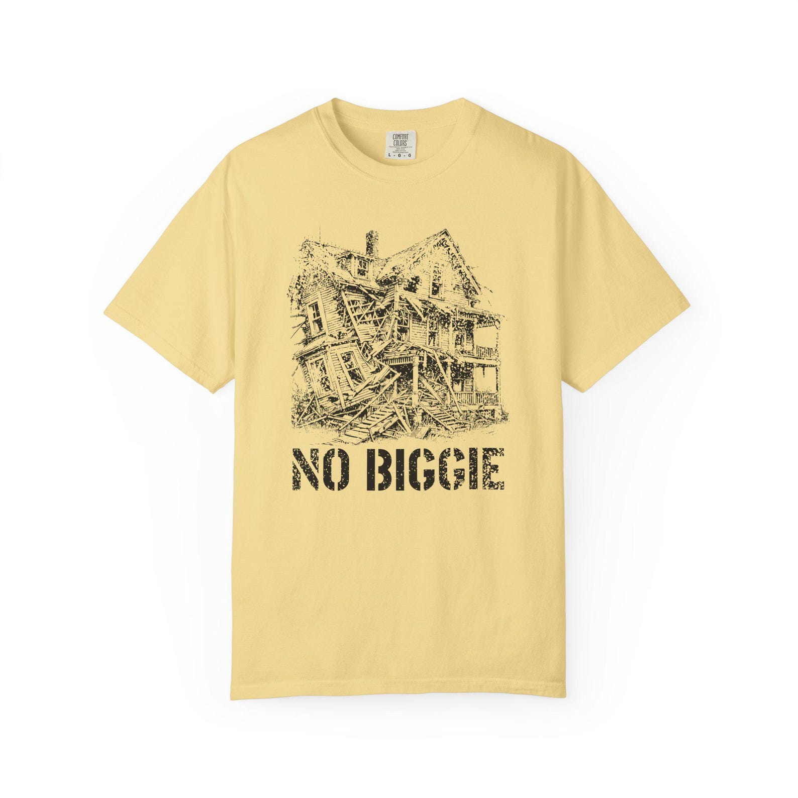 No Biggie Fixer Upper T-Shirt: Funny Handyman Construction Tee S